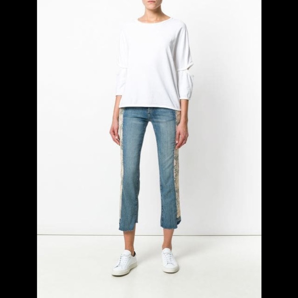 Current/Elliott Blue The Uneven Seamed Original